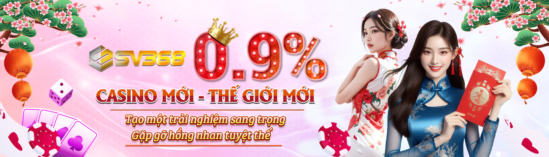 Sảnh Live Casino SV368 đa dạng thể loại trò chơi hoạt động 24/7