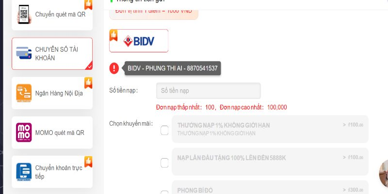 Hướng dẫn nạp tiền SV368 nhanh chóng, dễ hiểu 5 Nạp tiền SV368 đa dạng hình thức